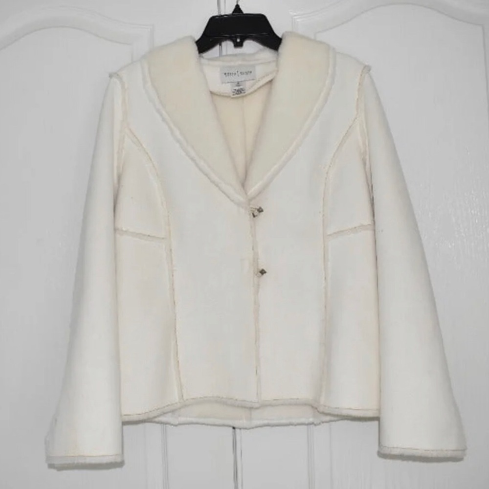 White House Black Market Faux Suede Fur